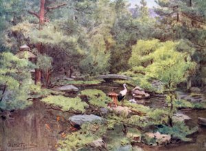 Jardín de agua de Nami Kawa San, Kioto de Walter Frederick Roofe Tyndale