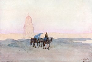 Cerca de las tumbas de los califas, El Cairo (litografía en color) de Walter Frederick Roofe Tyndale