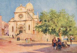 Catedral de Šibenik (litografía en color)
