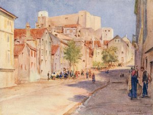 The High Street, Sebenico (litografía en color) de Walter Frederick Roofe Tyndale