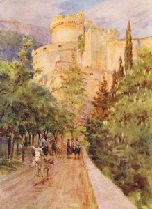 Torre Minceta, Ragusa (litografía en color) de Walter Frederick Roofe Tyndale