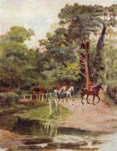 El Nuevo Bosque: Arroyo Minstead (litografía a color)