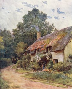 Wessex: Una casa de campo típica de Wessex (litografía en color) de Walter Frederick Roofe Tyndale