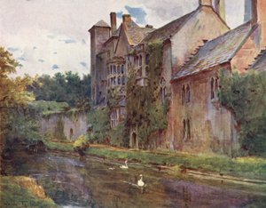Wessex: El palacio, Wells (litografía en color)