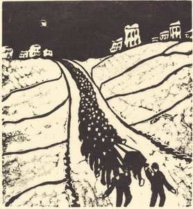 Entierro, 1916 de Walter Gramatte