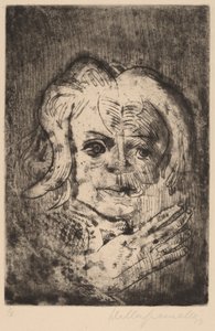 Niña con mano de Walter Gramatte