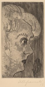Cabeza en Perfil, 1923 de Walter Gramatte