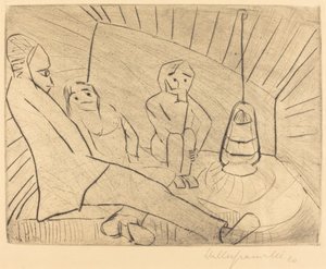 Tres Personas en un Taller, 1920 de Walter Gramatte