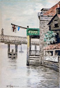 Vista de la posada Adam y Eva, Chelsea, Londres, c1900 de Walter Greaves