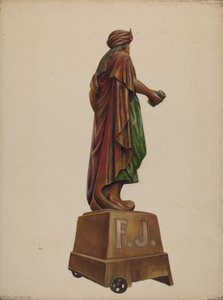 Figura de tienda de cigarros, c. 1937 de Walter Hochstrasser