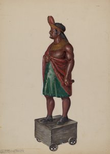 Indio de tienda de cigarros, c. 1936 de Walter Hochstrasser