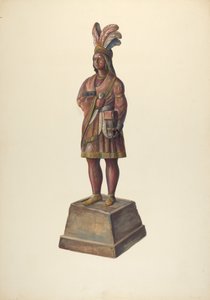 Indio de tienda de cigarros, c. 1937 de Walter Hochstrasser