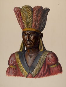 Indio de tienda de cigarros, c. 1937 de Walter Hochstrasser
