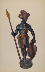 Indio de Tienda de Cigarros, c. 1937 de Walter Hochstrasser