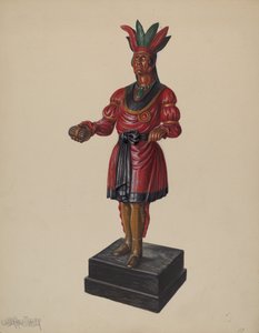 Indio de Tienda de Cigarros, c. 1937 de Walter Hochstrasser