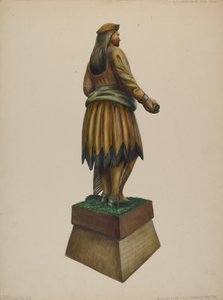 Indio de tienda de cigarros, c. 1937 de Walter Hochstrasser