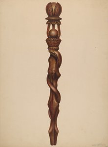 Cetro de talla de leñador, c. 1938 de Walter Hochstrasser