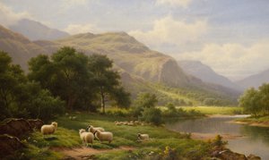 El valle de Lledr, norte de Gales de Walter J. Watson