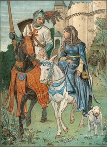 Una y el Caballero de la Cruz Roja de Walter Jenks Morgan