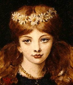 Retrato de Alice Knewstub, la hija del artista de Walter John Knewstub