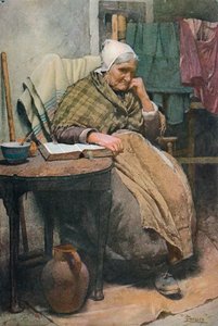 Una anciana de Cornualles, c. 1880, 1906 de Walter Langley