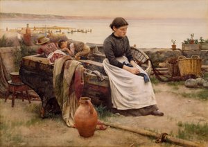 "Pero oh por el toque de una mano desaparecida", 1888 de Walter Langley