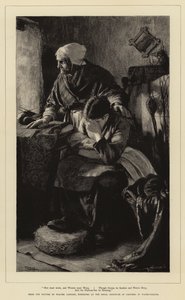 Los hombres deben trabajar y las mujeres deben llorar, aunque las tormentas sean repentinas y las aguas profundas, y el puerto esté gimiendo de Walter Langley