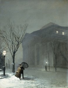 Albany en la nieve