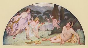 Orfeo asesinado por las Bacantes (litografía en color) de Walter MacEwen