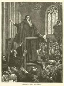 Último testimonio de Cranmer de Walter Paget
