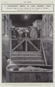 Luz eléctrica en las tumbas de los Reyes de Tebas de Walter Paget