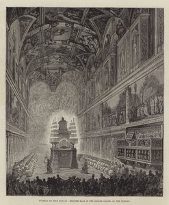 Funeral del Papa Pío IX, Misa de Réquiem en la Capilla Sixtina del Vaticano