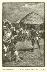 Ilustración para Las minas del rey Salomón de H. Rider Haggard de Walter Paget