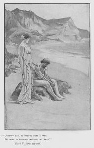 Ilustración para la Odisea de Homero de Pope de Walter Paget
