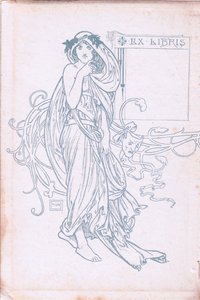 Diseño de la cubierta interna (verde y blanco) de Walter Paget