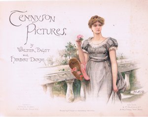 Maud: página del título, ilustración de Tennyson Pictures publicada por E P Dutton & Co, c.1900 de Walter Paget