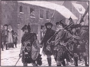 Retirada de los Highlanders AD 1716 de Walter Paget