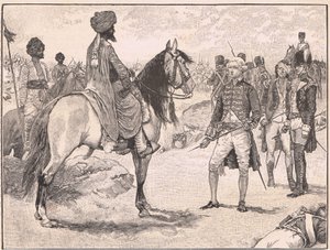 La rendición de Baillie a Hyder Ali AD1780 de Walter Paget