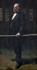 Charles Bradlaugh en la Cámara de los Comunes, c.1892-93 (óleo sobre lienzo)