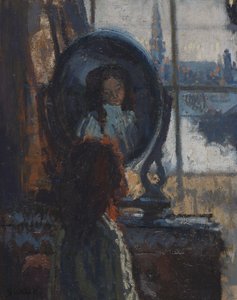 Niña en un espejo, pequeña Rachel de Walter Richard Sickert