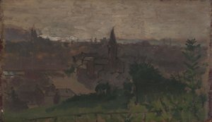 Vista de Dieppe con Eglise du Pollet, c.1890