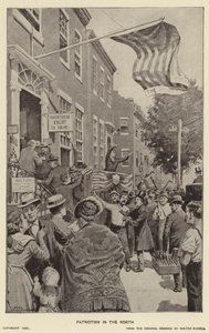 Patriotismo en el Norte (litografía) de Walter Russell