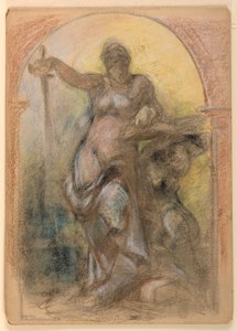 Diseño para una Decoración de Pared de Walter Shirlaw