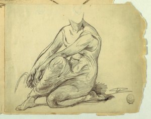 Mujer arrodillada de Walter Shirlaw