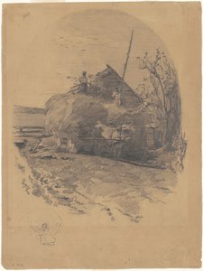 Votación (recto) de Walter Shirlaw