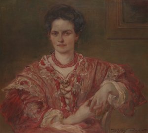 Retrato de Dorothea A. Dreier (1870 de Walter Shirlaw