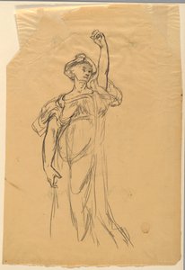 Estudio de Figura con Brazo Levantado de Walter Shirlaw