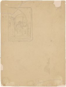 Estudio de un interior [verso] de Walter Shirlaw