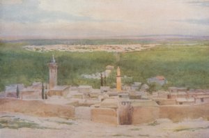 Damasco desde Salahiyeh: Atardecer sobre la Ciudad de Walter Spencer Stanhope Tyrwhitt