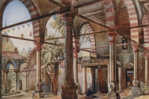 Interior de la mezquita de Shakhoun, El Cairo